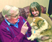 Derek and Joyce with Rosey